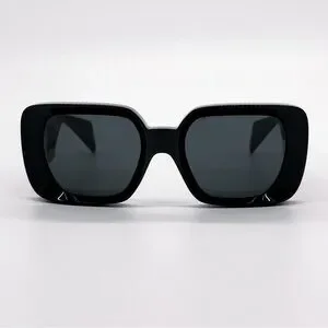 小物 VERSACE Square Wrap Sunglasses Black VERSACE Square Wrap Sunglasses Black